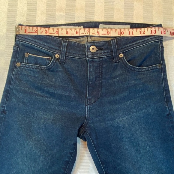 Pilcro and the Letterpress Slim Straight Jeans Stretch Blue Denim Sz 26 - Picture 8 of 16